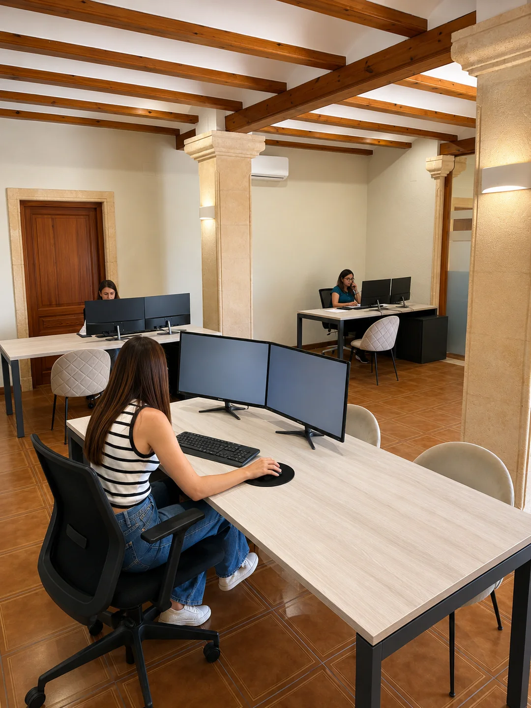 Zona de trabajo de Administración Saladar